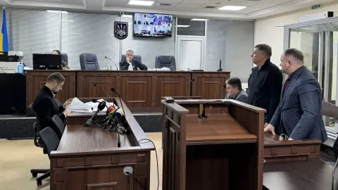 Судебное заседание по избранию меры пресечения подозреваемому по делу о хищениях в Энергоатоме Игорю Миронюку, Киев, 11 ноября 2025 года. Суспільне Новини/Дарина Коломиец