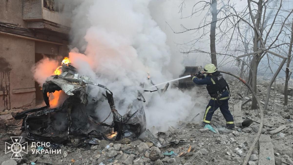 Kharkiv after the strike. Photo: State Emergency Service