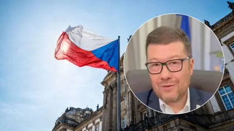 Спикер Палаты депутатов Томио Окамура. Коллаж УН