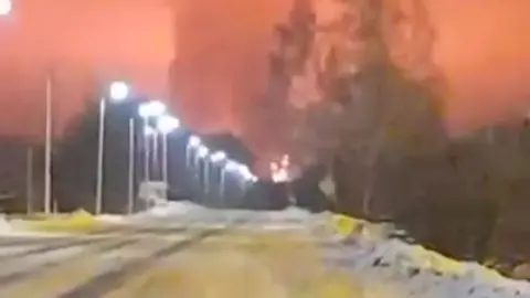 Атака БПЛА СБУ. Фото: скриншот видео.