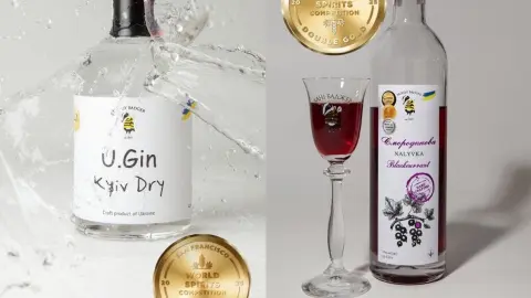 Переможці конкурсу World Spirits Competition наливка з чорної смородини та U.Gin Kyiv Dry.