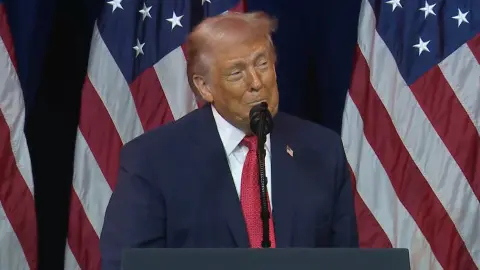Дональд Трамп. Скриншот трансляции