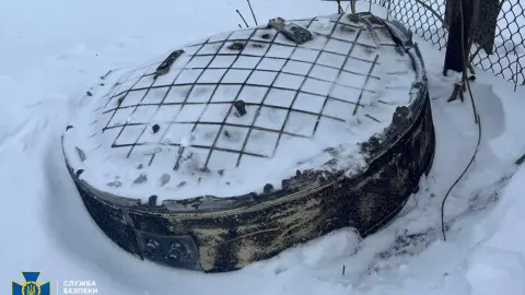 Обломок российского "Орешника". Фото: СБУ