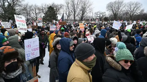 Акция протеста в США. Фото: Washington Post.