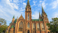Russian attack damages stained glass windows of Saints Olga and Elizabeth Church in Lviv