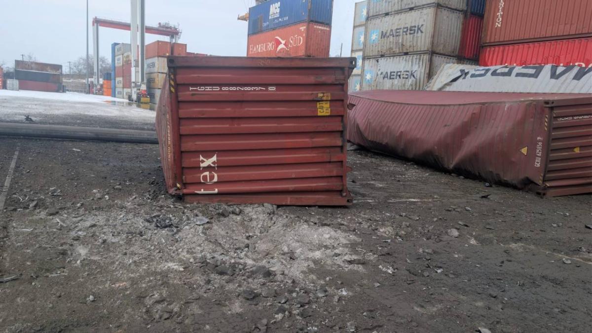 Consequences of the Russian attack on the port of Odesa region. Photo:.telegram/OleksiiKuleba