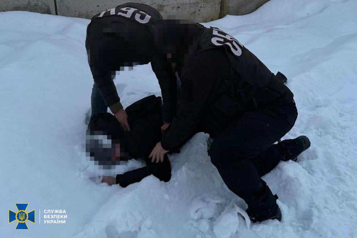 Detention of a GRU agent. Photo: SBU