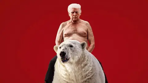 Трамп на медведе. Скриншот