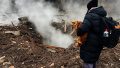 The aftermath of the attack in Dnipro. Photo: STATE EMERGENCY SERVICE OF UKRAINE