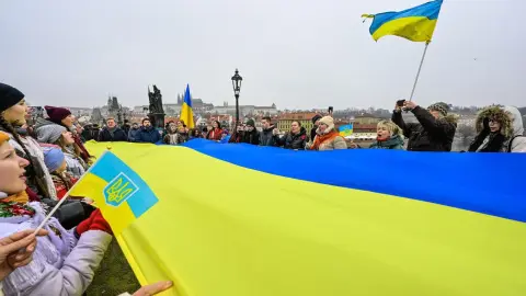 Украинцы в Чехии. Фото: x/tomio_cz