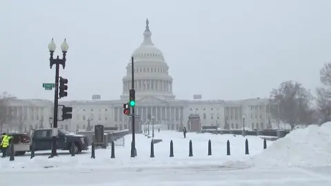 Снігопад у США. Фото: x/Af_Journalist