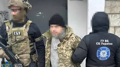 Задержание корректировщика-диверсанта ФСБ. Фото: СБУ