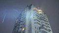 Rescuers show consequences of russian night attack on Kyiv: 17-story building was hit in end face