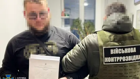 Задержание российского "крота". Фото: СБУ