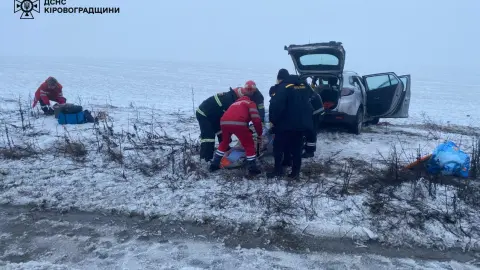 ДТП в Кировоградской области. Фото: ГосЧС