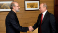 Secretary of Iran's Supreme National Security Council Ali Larijani and russian dictator vladimir putin. Photo: kremlin.