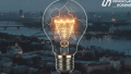 Power outage, Kyiv, light bulb. Photo generated by AI