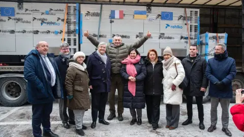 В Киев поступили генераторы от Франции. Фото: Telegram/Віталій Кличко