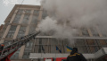 Fire in the Dnipro Hotel. Photo: SESU