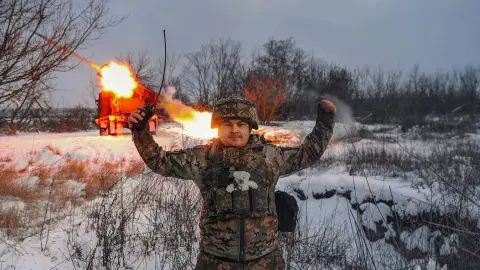 Боевая работа воинов Сил обороны Украины. Фото: ГШ ВСУ.