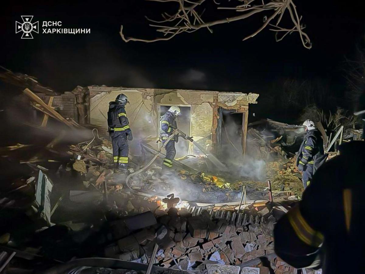 Consequences of the Russian attack on Bohodukhiv. Photo: SESU