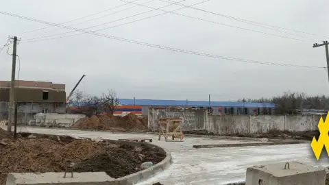 Оккупанты строят новую базу на ВОТ Запорожья. Фото: "АТЕШ"