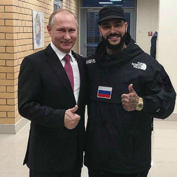 Vladimir Putin and Timati (Timur Yunusov). Photo: Instagram