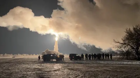 Пуск ракеты FP-5 "Фламинго". Фото: x.com/DenShtilierman.