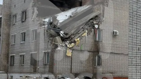 Военная комендатура в РФ после взрыва. Фото: telegram/Mash