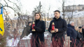 Volodymyr Zelenskyy and Olena Zelenska honored the memory of the Heavenly Hundred Heroes. Photo: the President's Office.