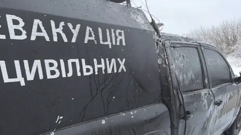 Авто Дениса Христова после удара российского БПЛА. Фото: facebook.com/denis.khrystov.