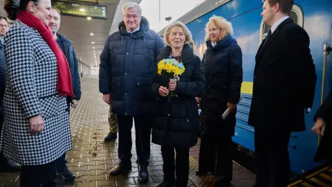 Европейские лидеры в Киеве. Фото: