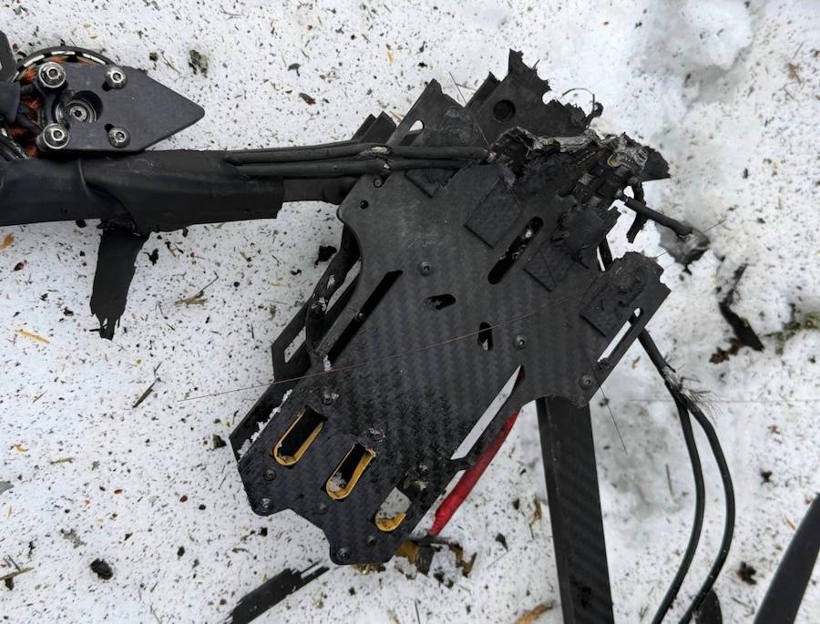 Occupants' FPV drone found on the outskirts of Kharkiv. Photo: t.me/serhii_flash.
