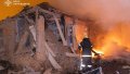 The aftermath of the attack. Photo: State Emergency Service of the Kharkiv Region