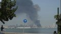 Smoke after a missile strike on the headquarters of the US Navy's 5th Fleet in Manama, Bahrain, February 28. Photo: Stringer/Anadolu.