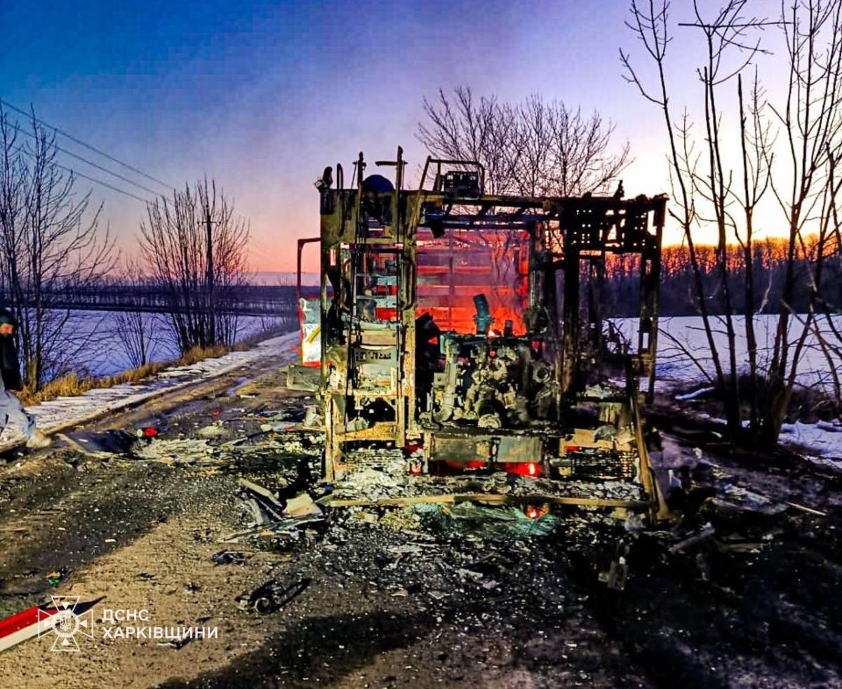 The Russians targeted the rescuers. Photo: State Emergency Service