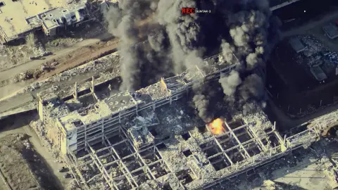 Последствия ракетного удара по базе хранения ударных дронов "Шахед". Фото Buntar Aerospace