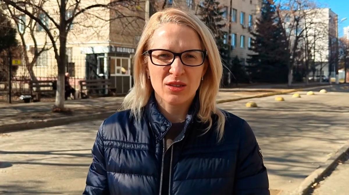 Пострадала адвокат Юлия Богдан. Фото: скриншот из видео