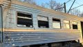 A drone hits a train in Kharkiv region. Photo: t.me/OleksiiKuleba.
