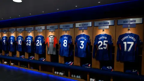 Раздевалка ФК "Челси". Фото: chelseafc.com