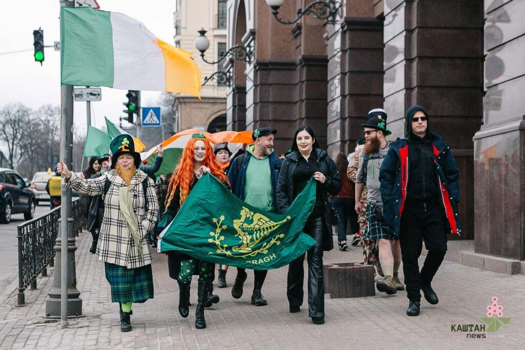 Парад на день святого Патрика в Києві. Фото: Каштан News