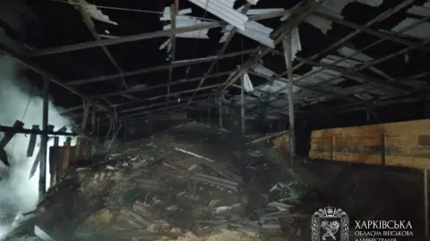 Последствия обстрелов россиян на Харьковщине. Фото: Facebook/Олег Синєгубов