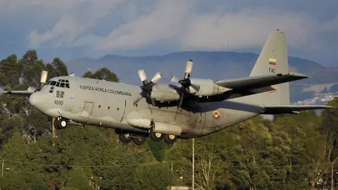 Самолет C-130 Hercules ВВС Колумбии (архивное изображение). Фото: Flickr / Pablo Andres Ortega Chavez.