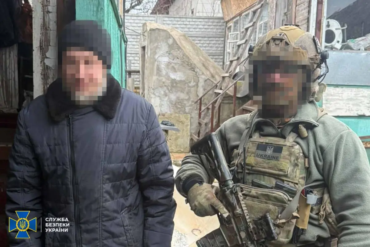Detention of a GRU agent. Photo: Security Service of Ukraine