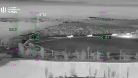 Скриншот видео уничтожения "Бастиона". ГУР/Телеграм