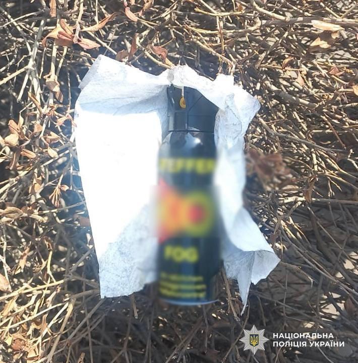 Балончик із газом. Фото: Нацполіція