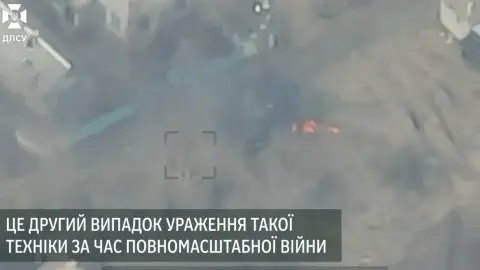На Луганщине поражена станция связи россиян. Фото: скриншот видео.