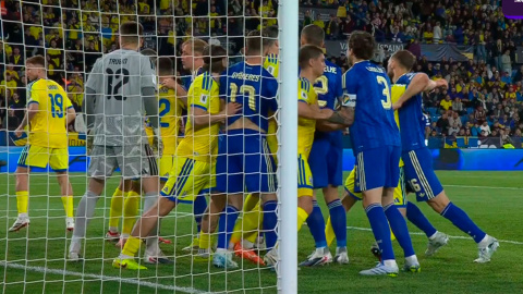 Матч Україна-Швеція. Фото: скриншот з відео