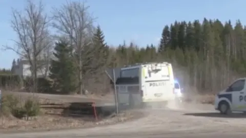 Место падения дрона. Фото: скриншот видео