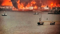 Ust-Luga port after the attack. Photo: russian media